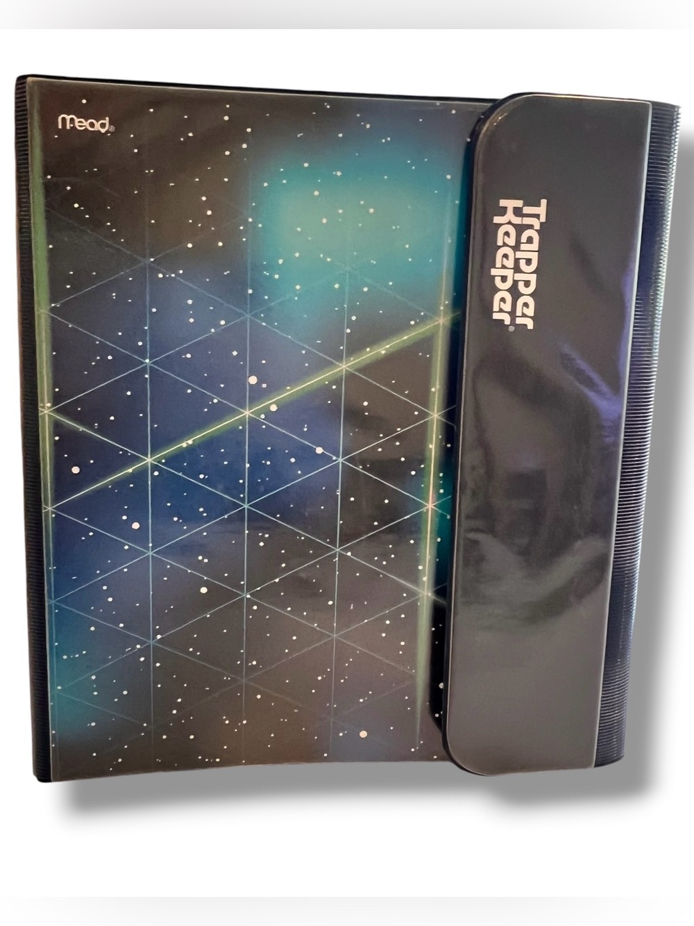 Trapper Keeper Binder OUTER SPACE Retro Geometric Portfolio Collection NWOT D-2